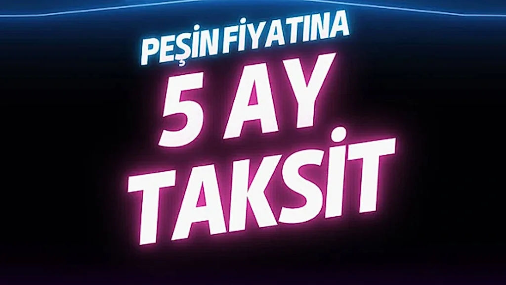 Bayrama Özel İndirim Peşin Fiyatına 5 Taksit